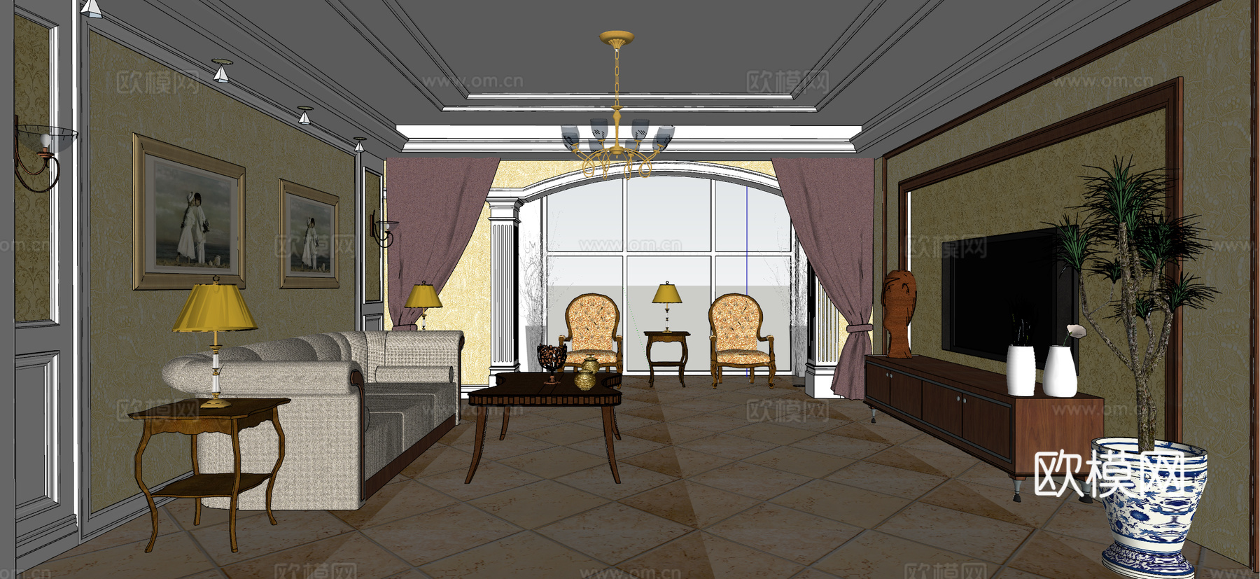 家装 家装方案 室内设计 模型su模型