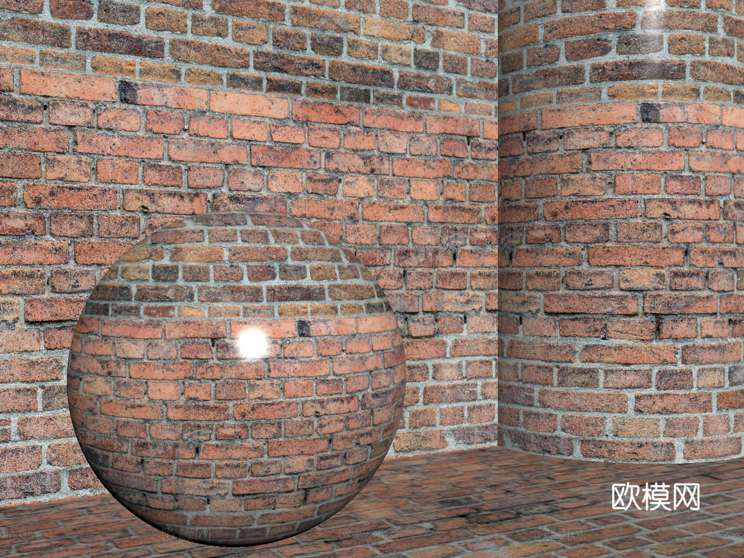 现代砖墙 红砖墙 仿古砖墙 文化砖墙 工业砖墙su模型