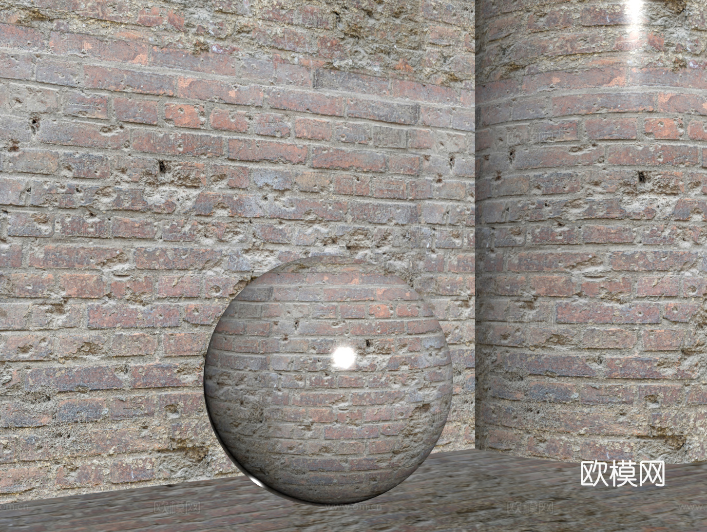 现代砖墙 红砖墙 仿古砖墙 文化砖墙 工业砖墙su模型