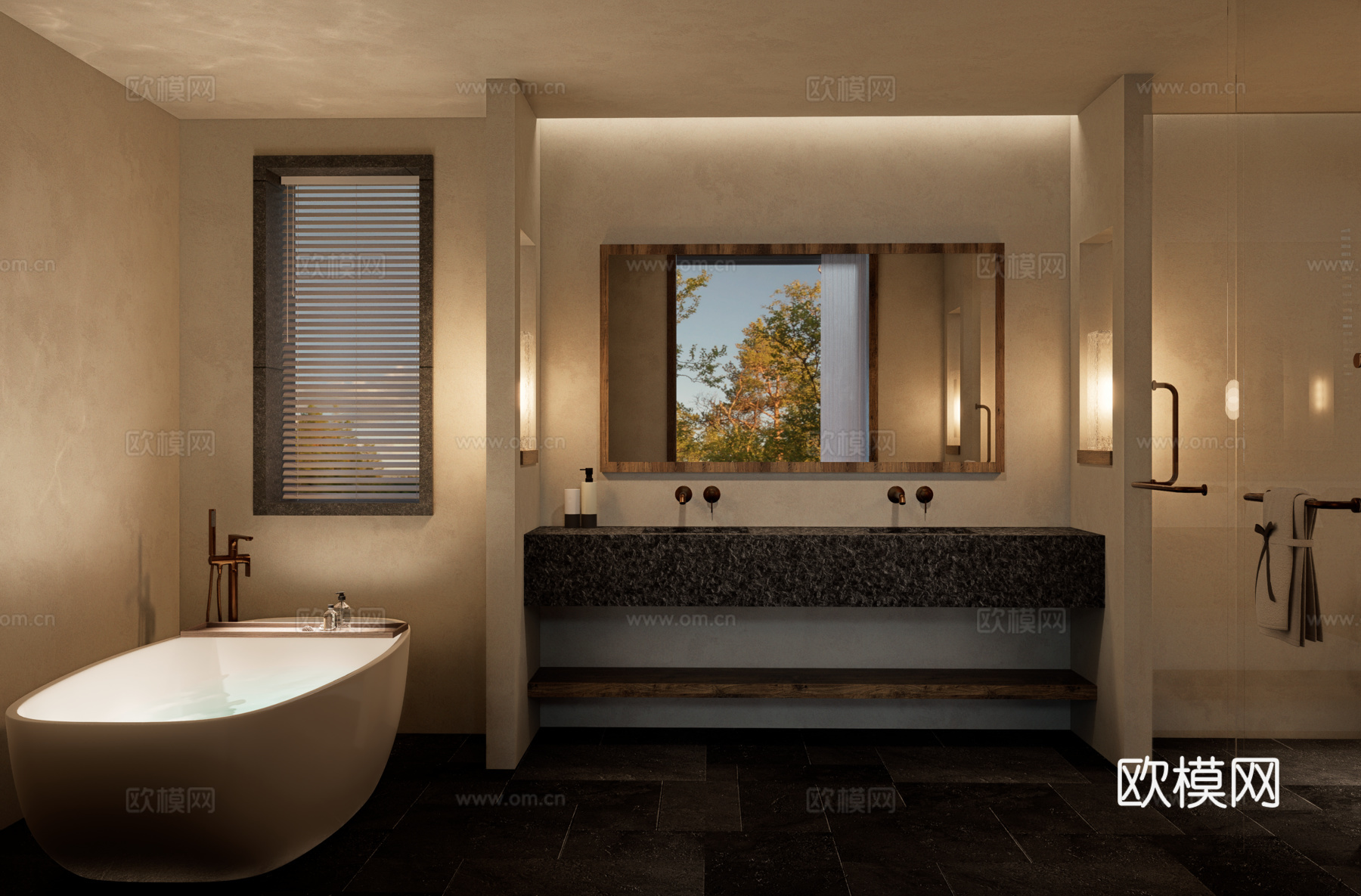 侘寂民宿su模型