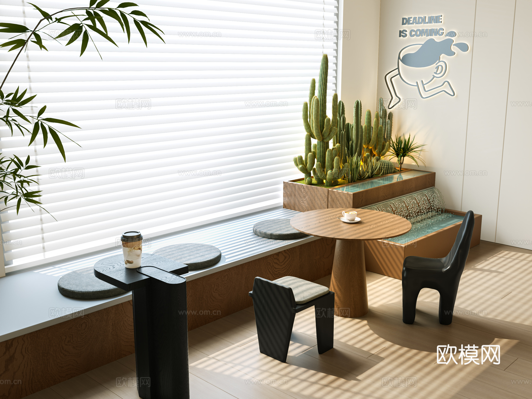 飘窗卡座沙发 咖啡卡座 餐厅卡座沙发 中古卡座沙发 咖啡厅卡3d模型下载