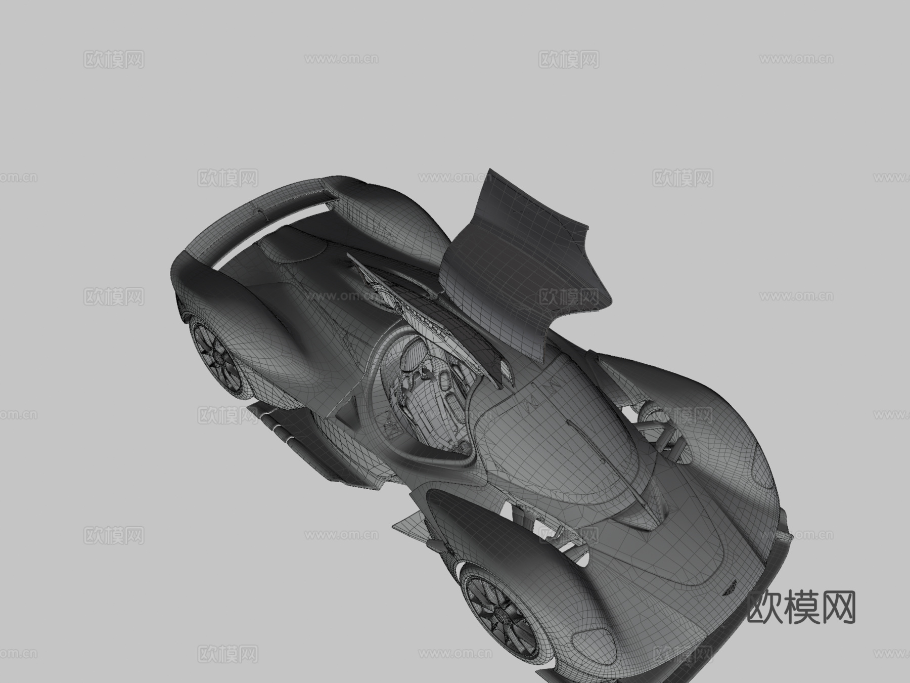 阿斯顿·马丁瓦尔基里3d模型下载（渲染图3）