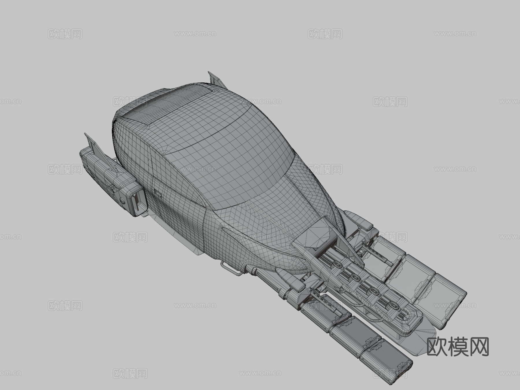 赛博车辆3d模型下载（渲染图3）