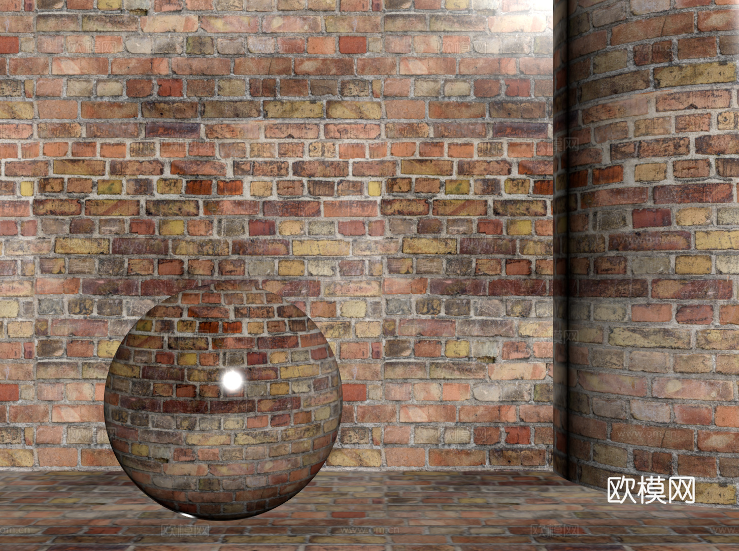 现代砖墙 红砖墙 仿古砖墙 文化砖墙 工业砖墙su模型