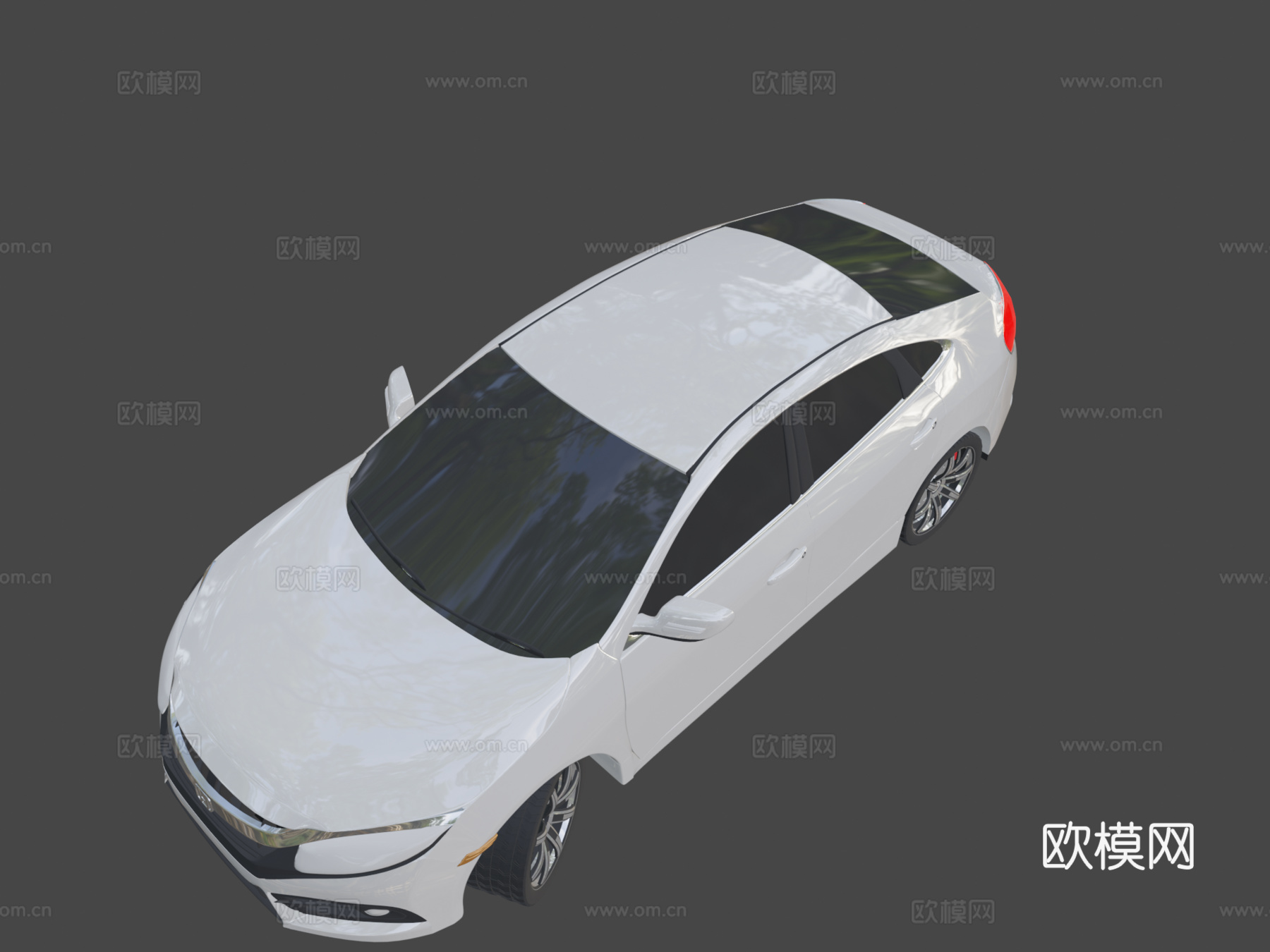 本田思域3d模型下载（渲染图8）