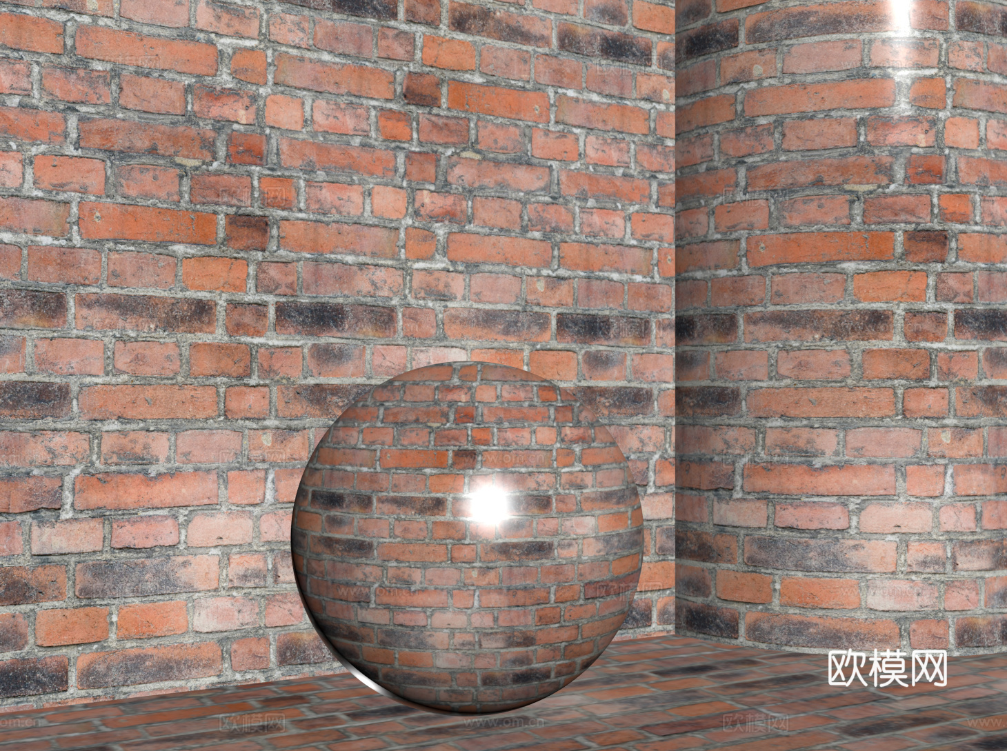 现代砖墙 红砖墙 仿古砖墙 文化砖墙 工业砖墙su模型