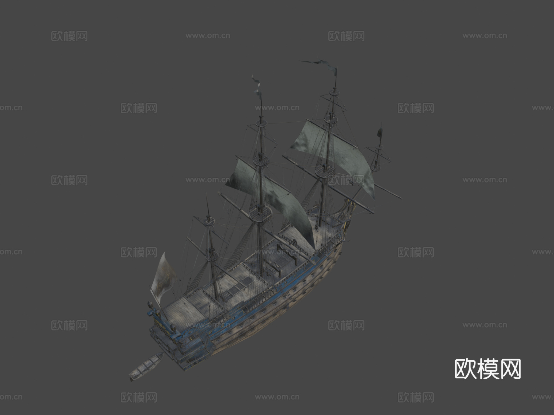 皇家舰船3d模型下载（渲染图7）