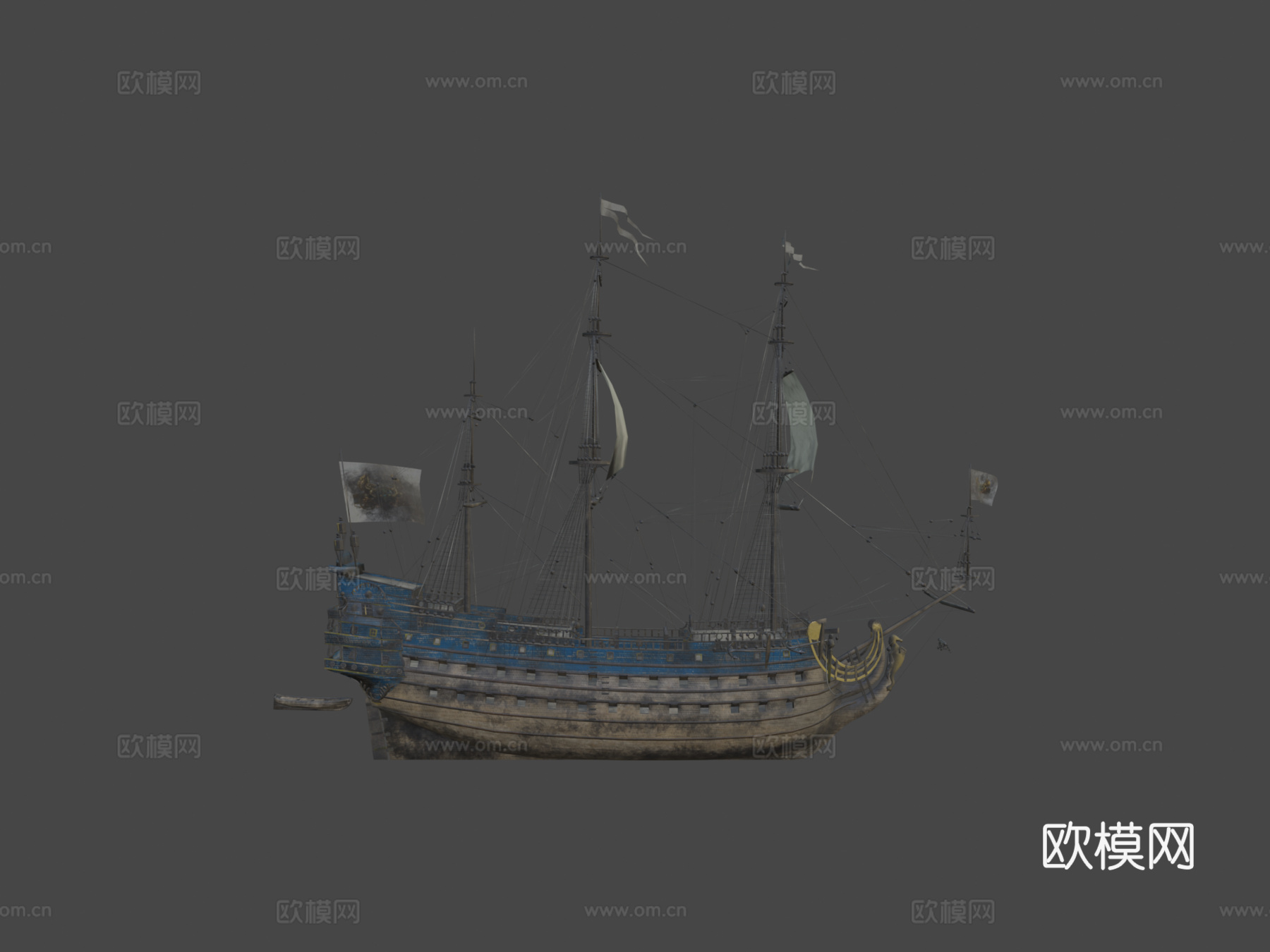 皇家舰船3d模型下载（渲染图8）