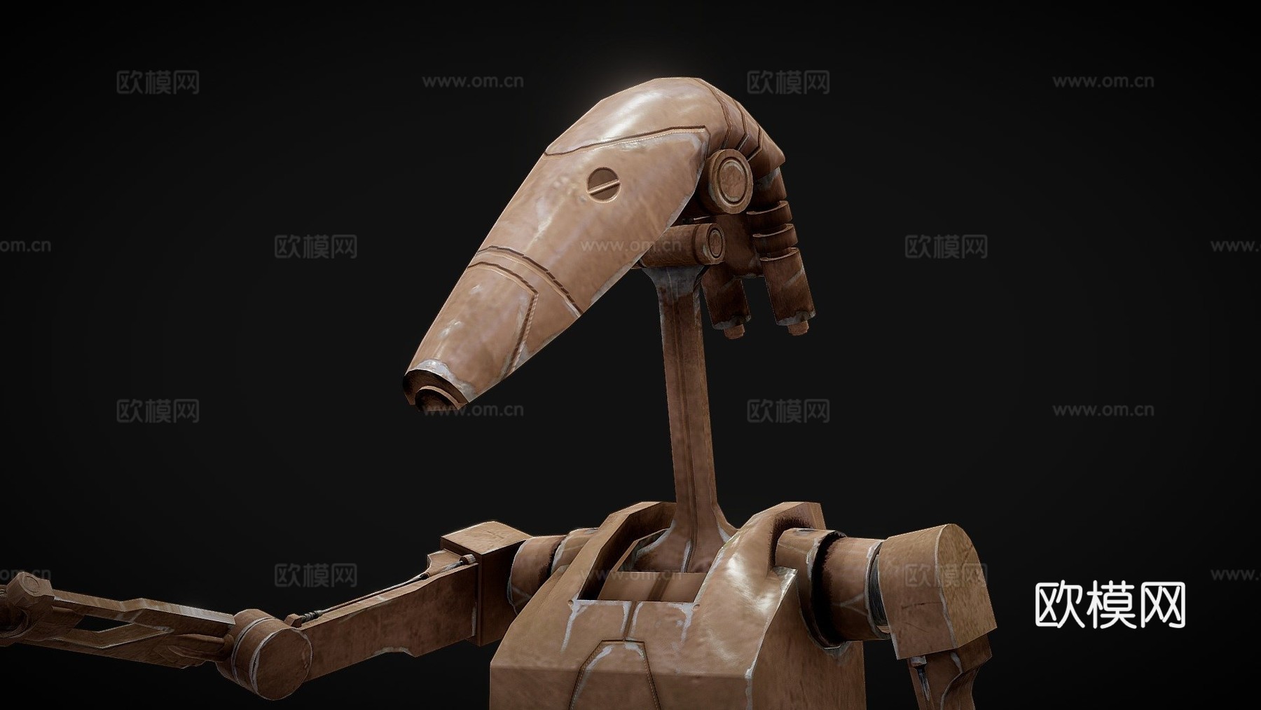 B1 - 战斗机器人3d模型下载（渲染图1）