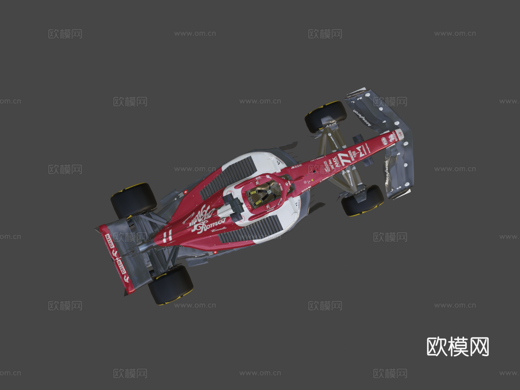 一级方程式2022阿尔法罗密欧奥伦C42赛车3d模型下载（渲染图7）