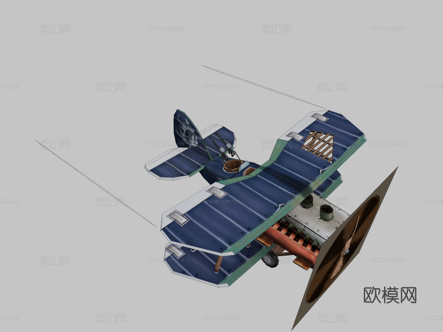 一战飞机 - NINAK3d模型下载（渲染图2）