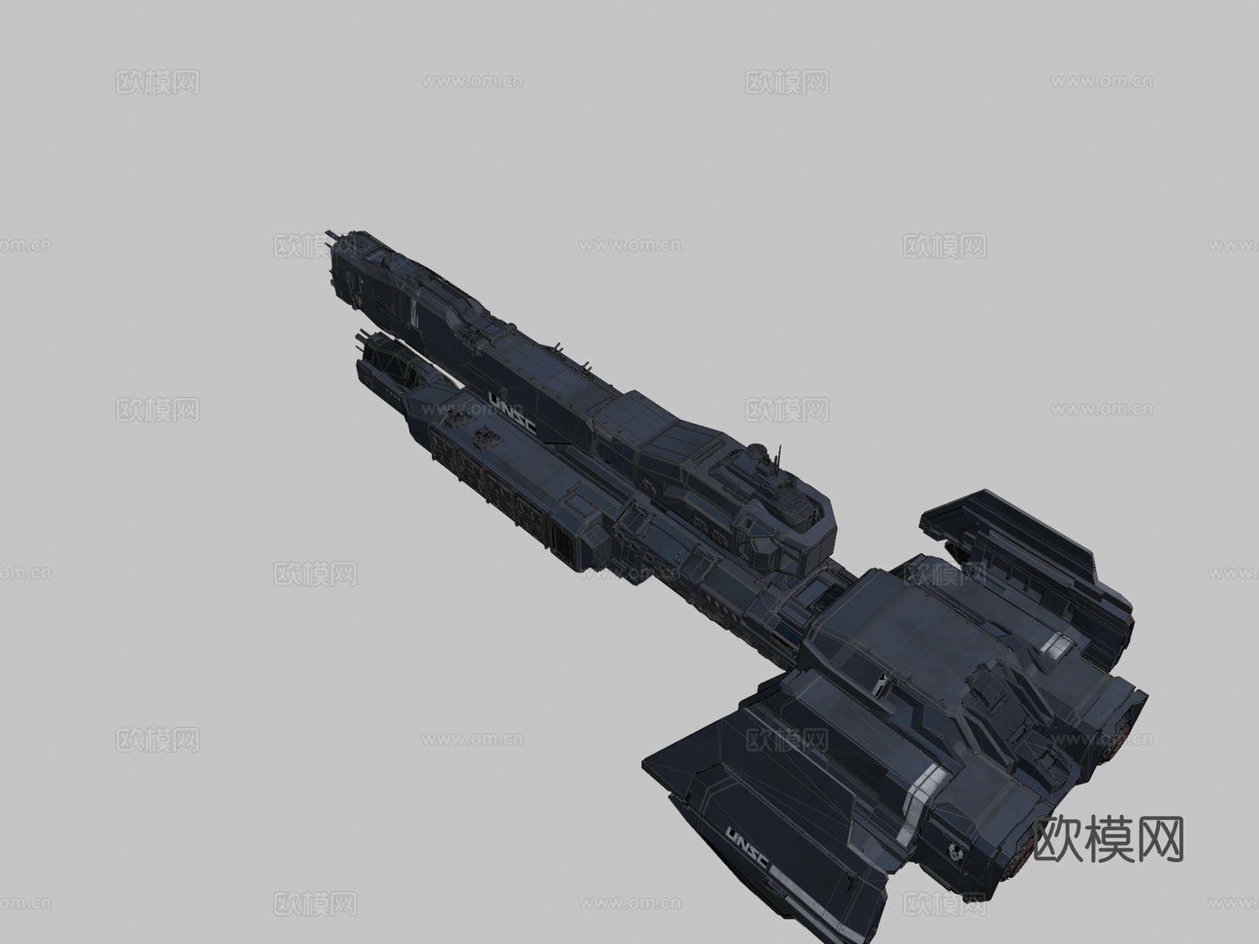 光环 - UNSC 巴拿马 - 穆尔桑级3d模型下载（渲染图2）