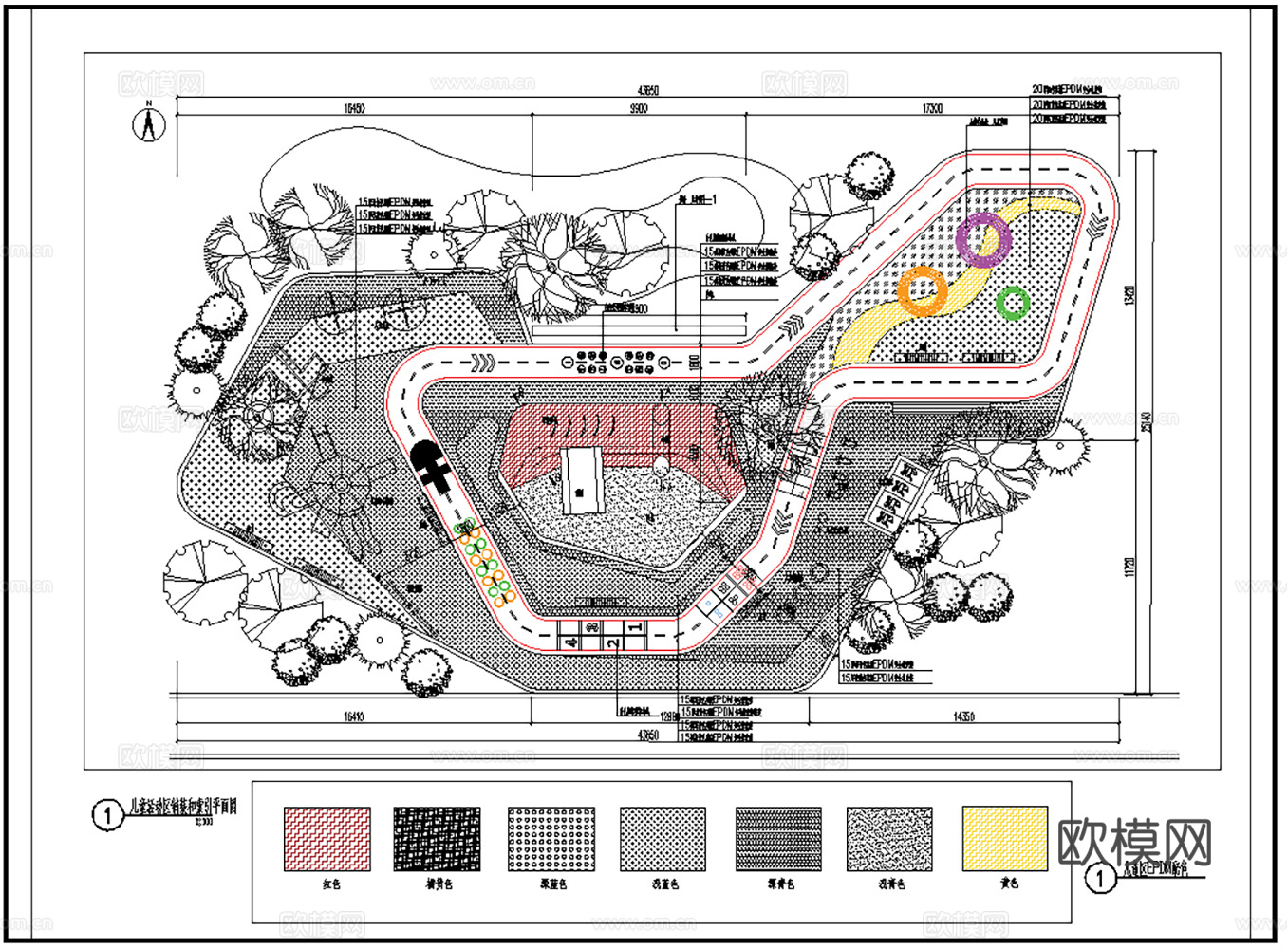 24套儿童游乐广场运动广场CAD图纸2026最新整理合集cad施工图