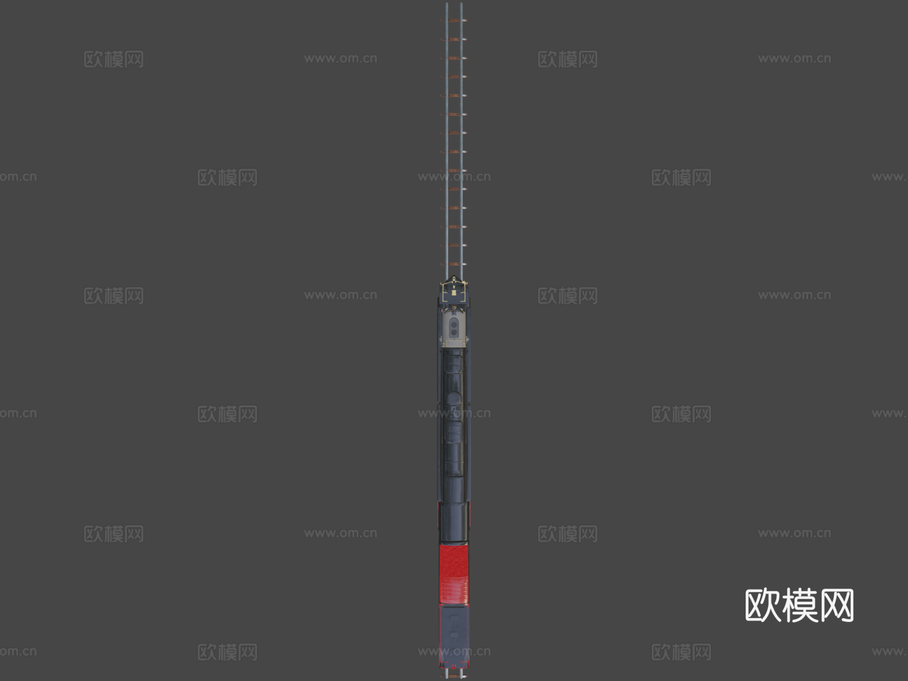 蒸汽机车'联合太平洋大男孩'3d模型下载（渲染图7）