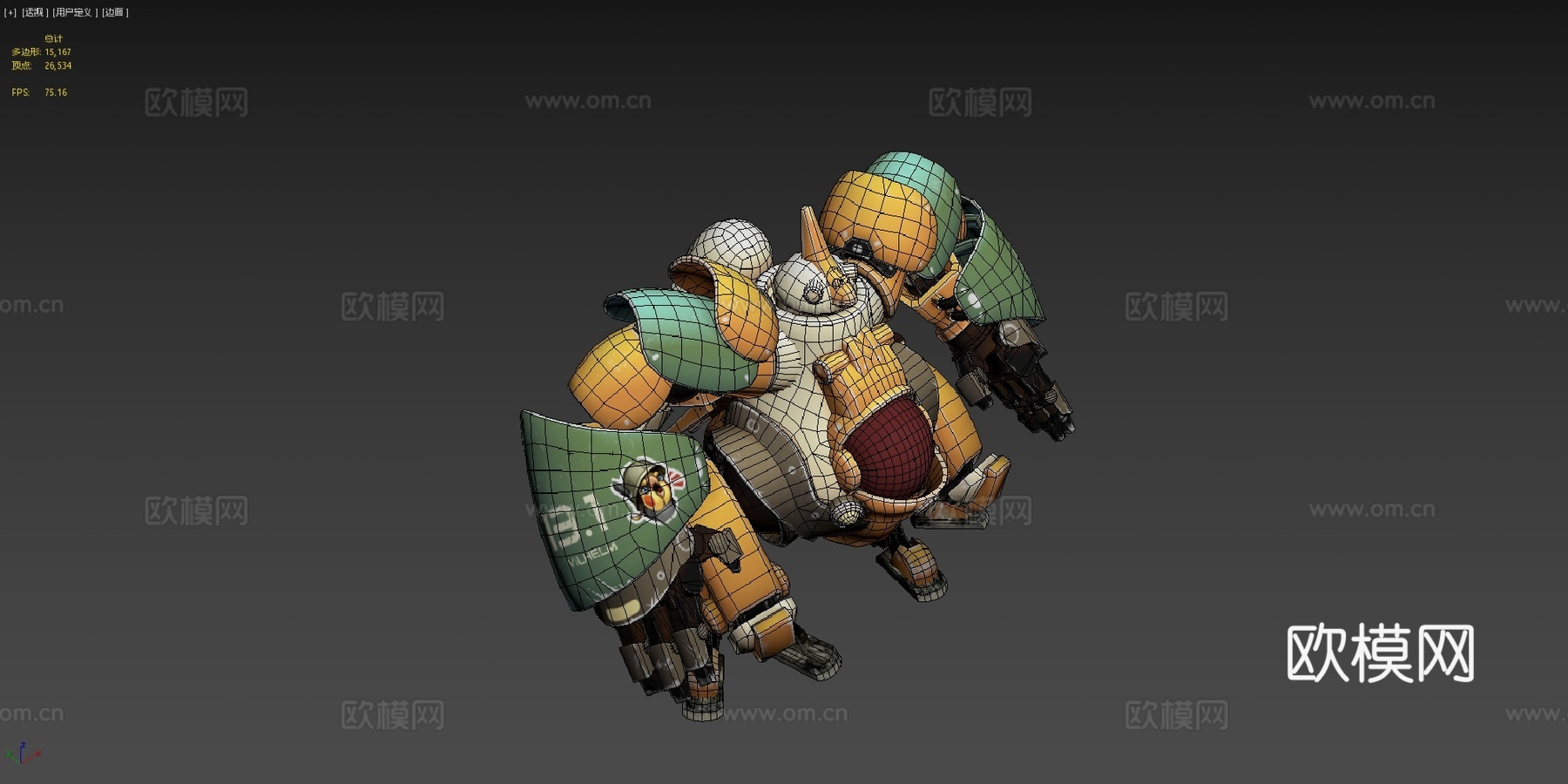 维尔赫姆13号[低分辨率纹理]3d模型下载（渲染图4）