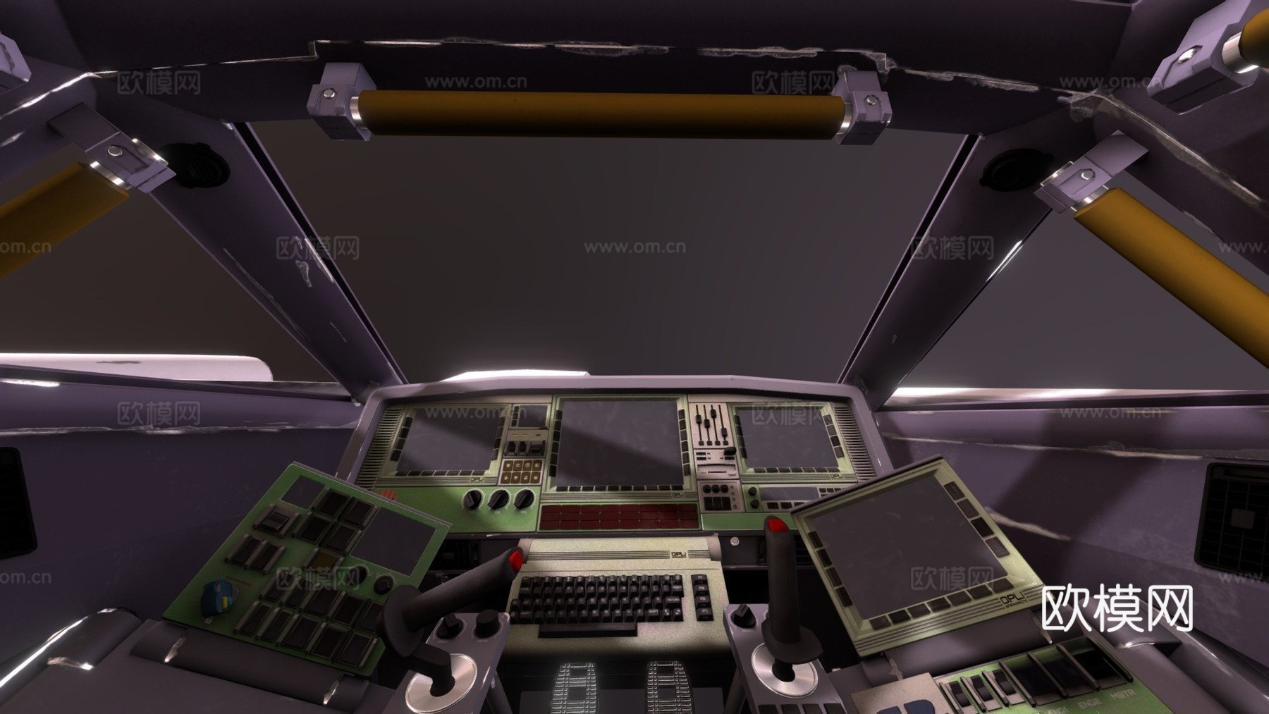 西农纳特里克斯驾驶舱3d模型下载（渲染图1）