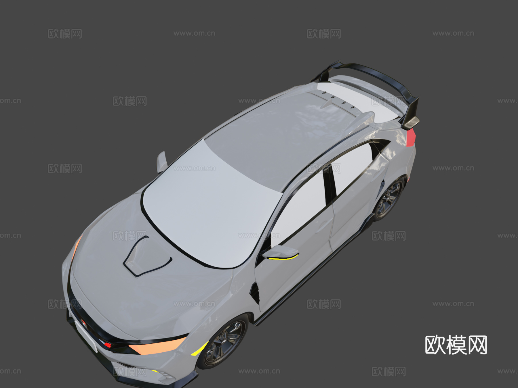 本田思域Type-R3d模型下载（渲染图8）