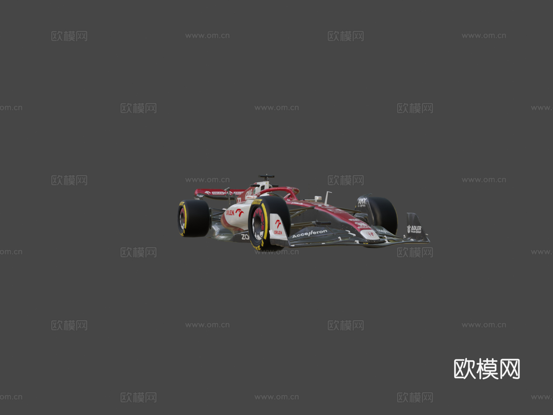 一级方程式2022阿尔法罗密欧奥伦C42赛车3d模型下载（渲染图5）
