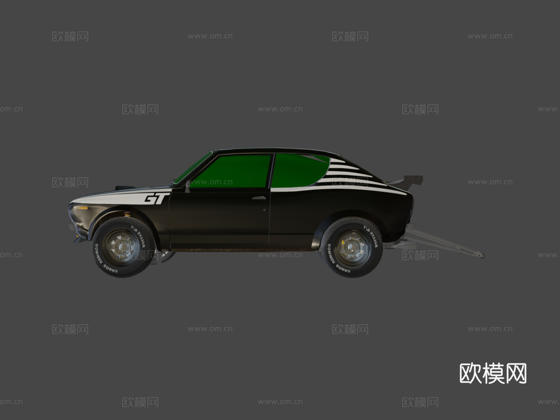 萨楚马GT，达特桑100A3d模型下载（渲染图6）