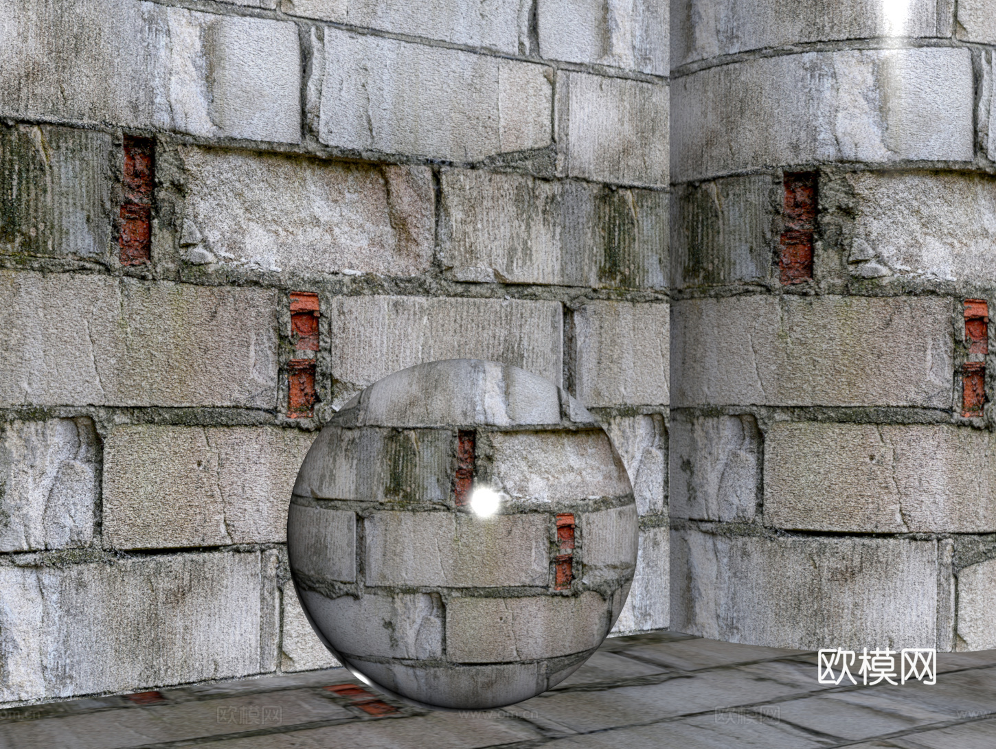 现代砖墙 红砖墙 仿古砖墙 文化砖墙 工业砖墙su模型