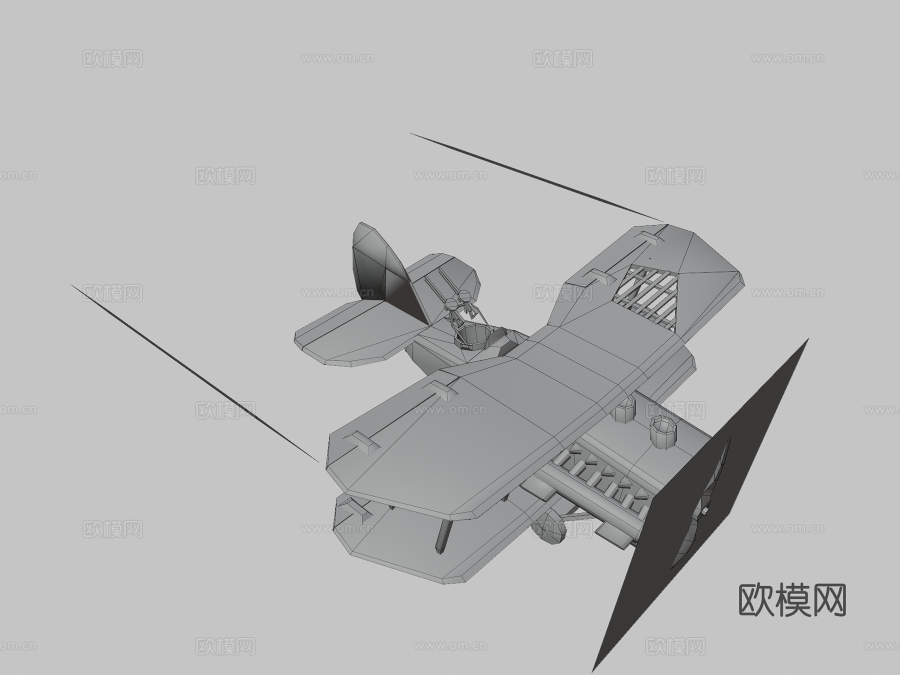 一战飞机 - NINAK3d模型下载（渲染图3）
