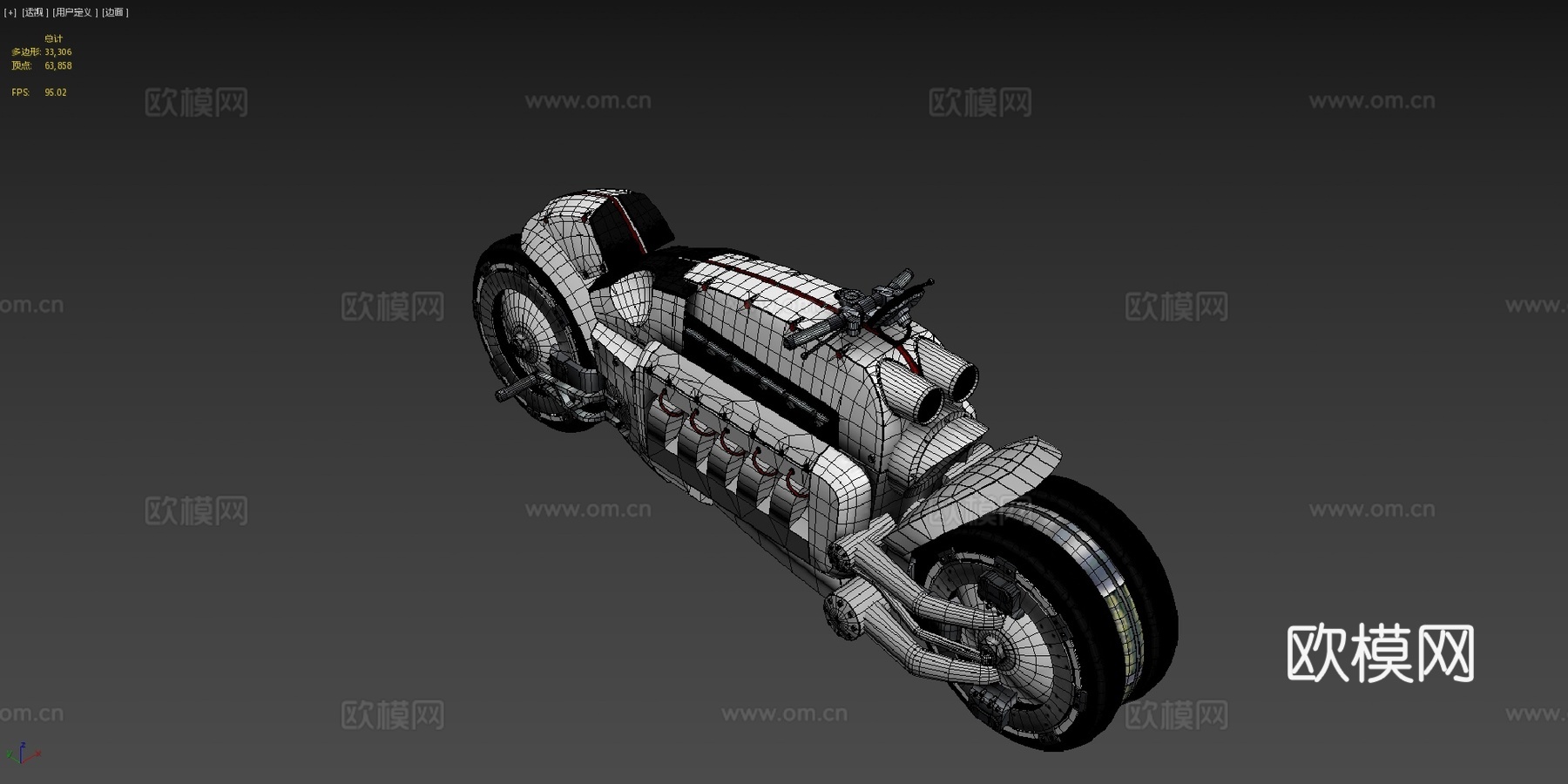 道奇战斧 20033d模型下载（渲染图4）