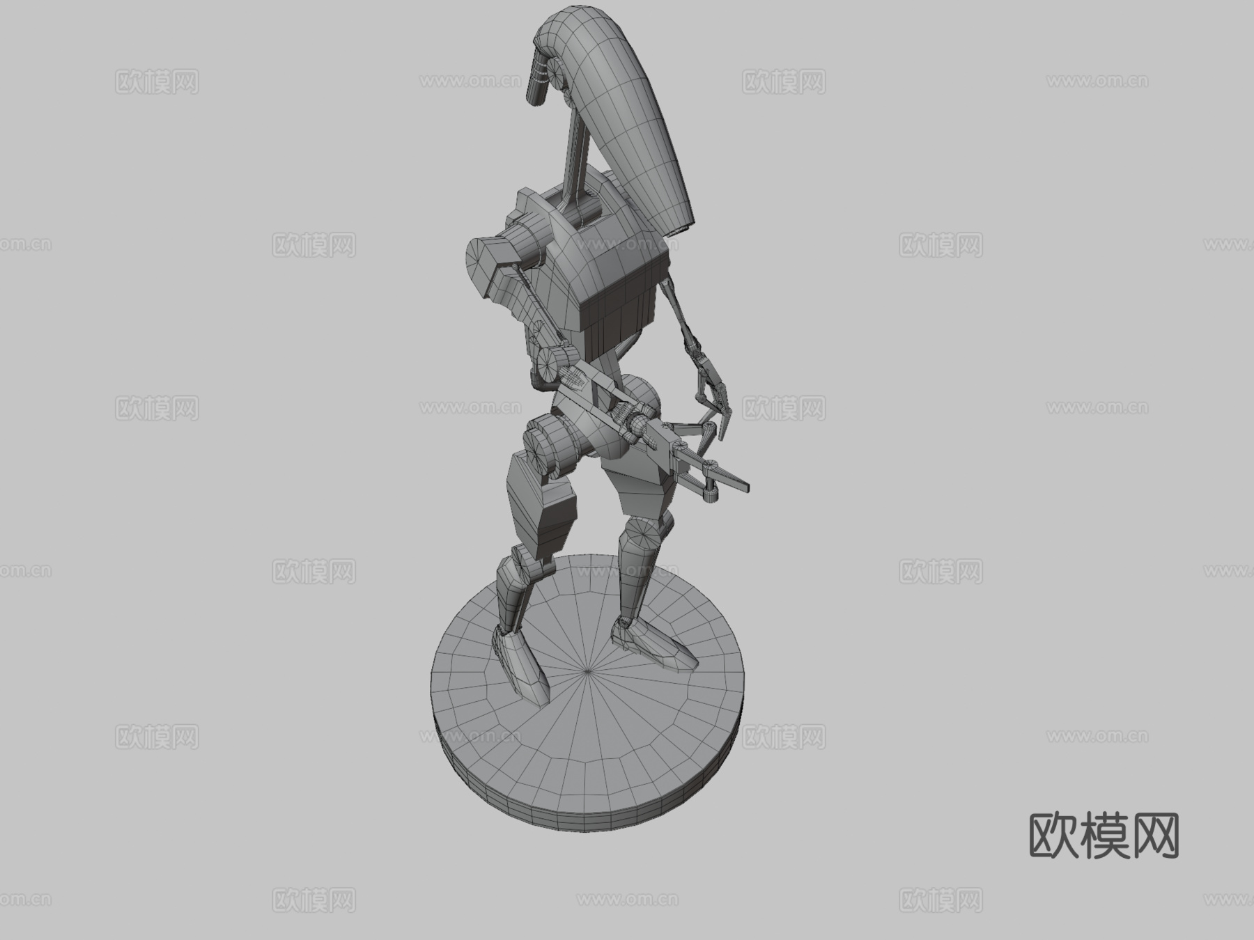 B1 - 战斗机器人3d模型下载（渲染图3）