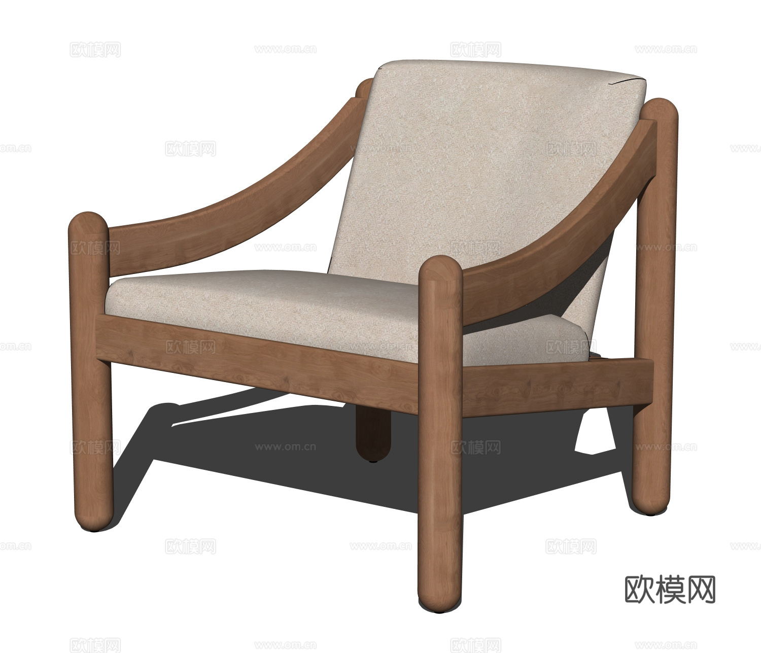 CASSINA户外休闲椅 扶手椅 休闲椅 餐椅su模型