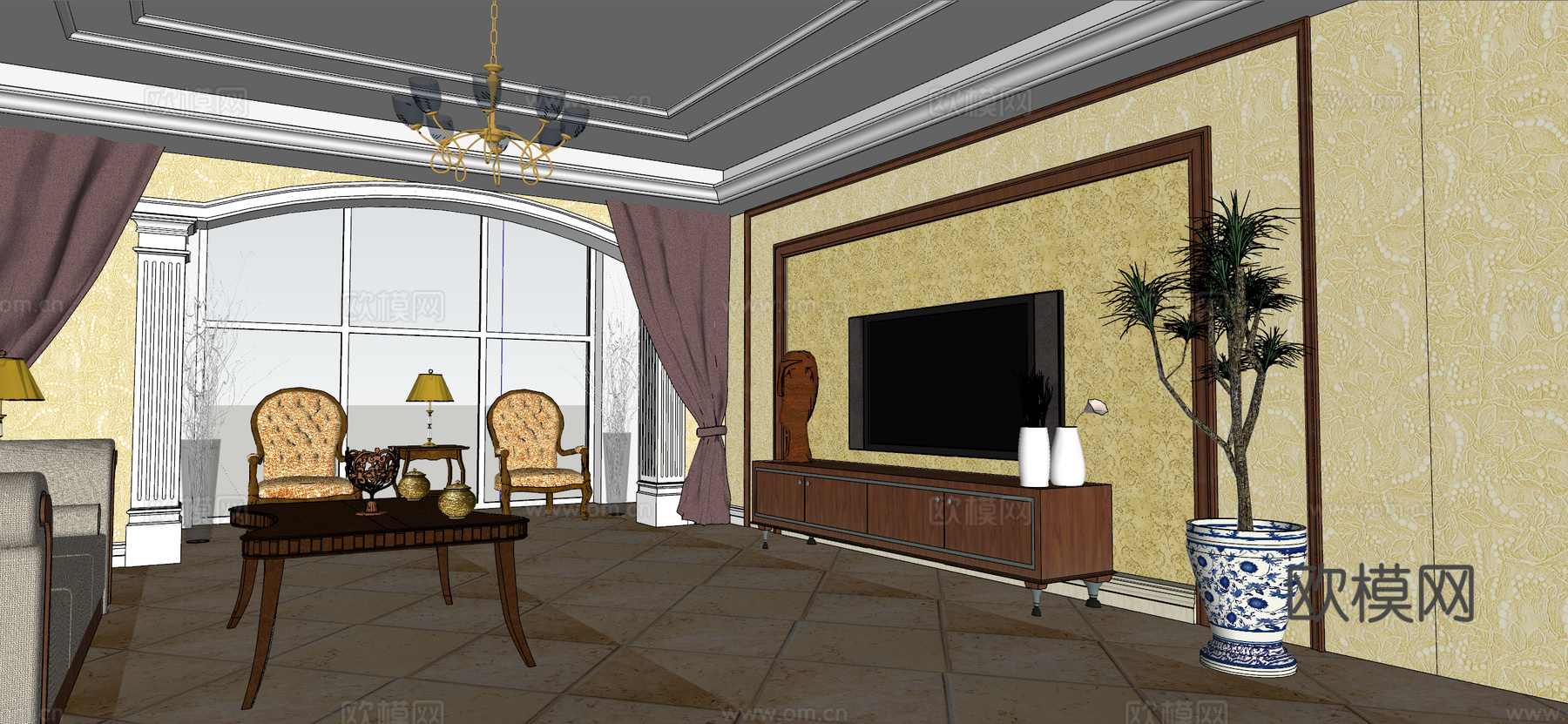 家装 家装方案 室内设计 模型su模型
