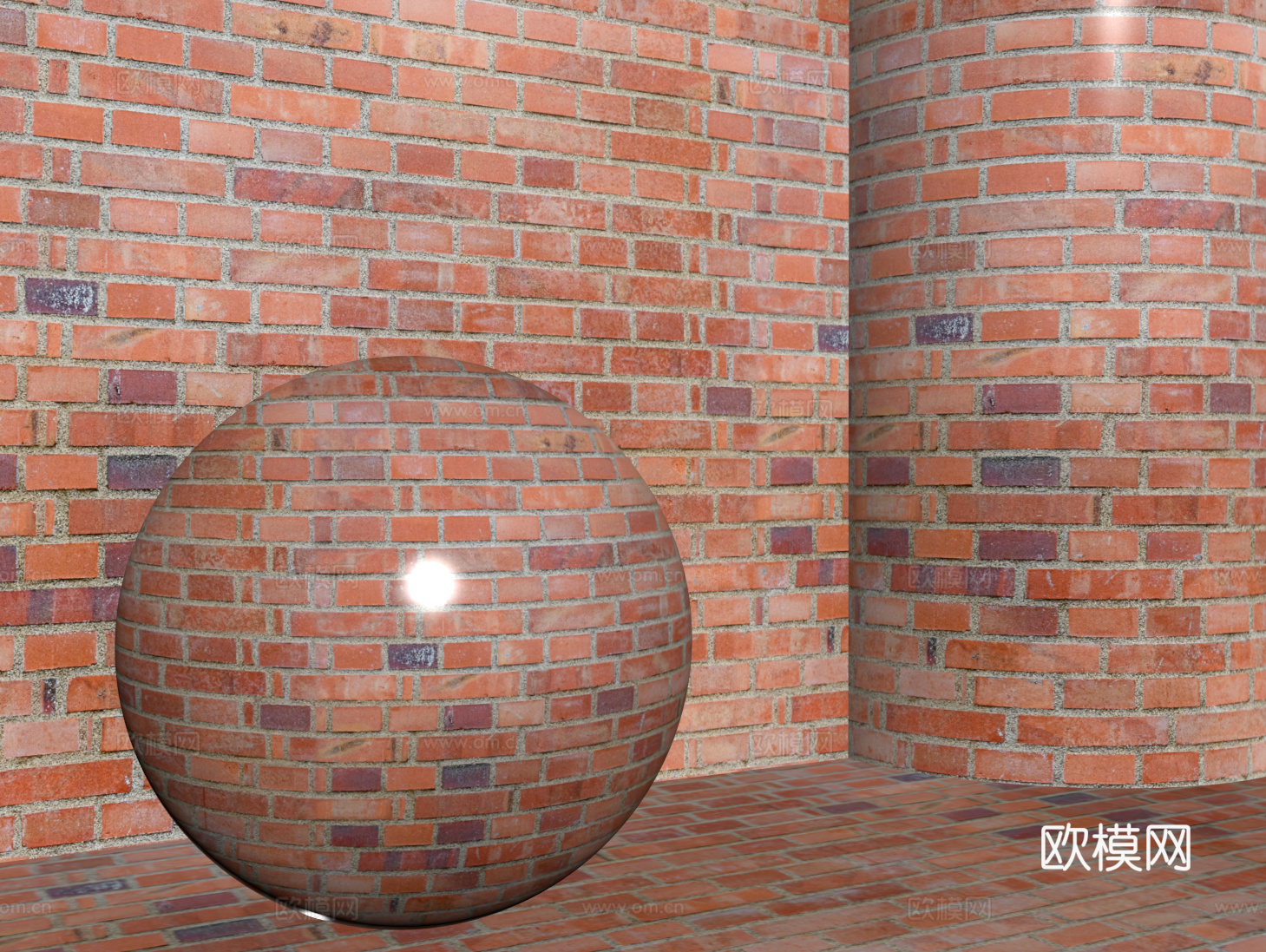 现代砖墙 红砖墙 仿古砖墙 文化砖墙 工业砖墙su模型