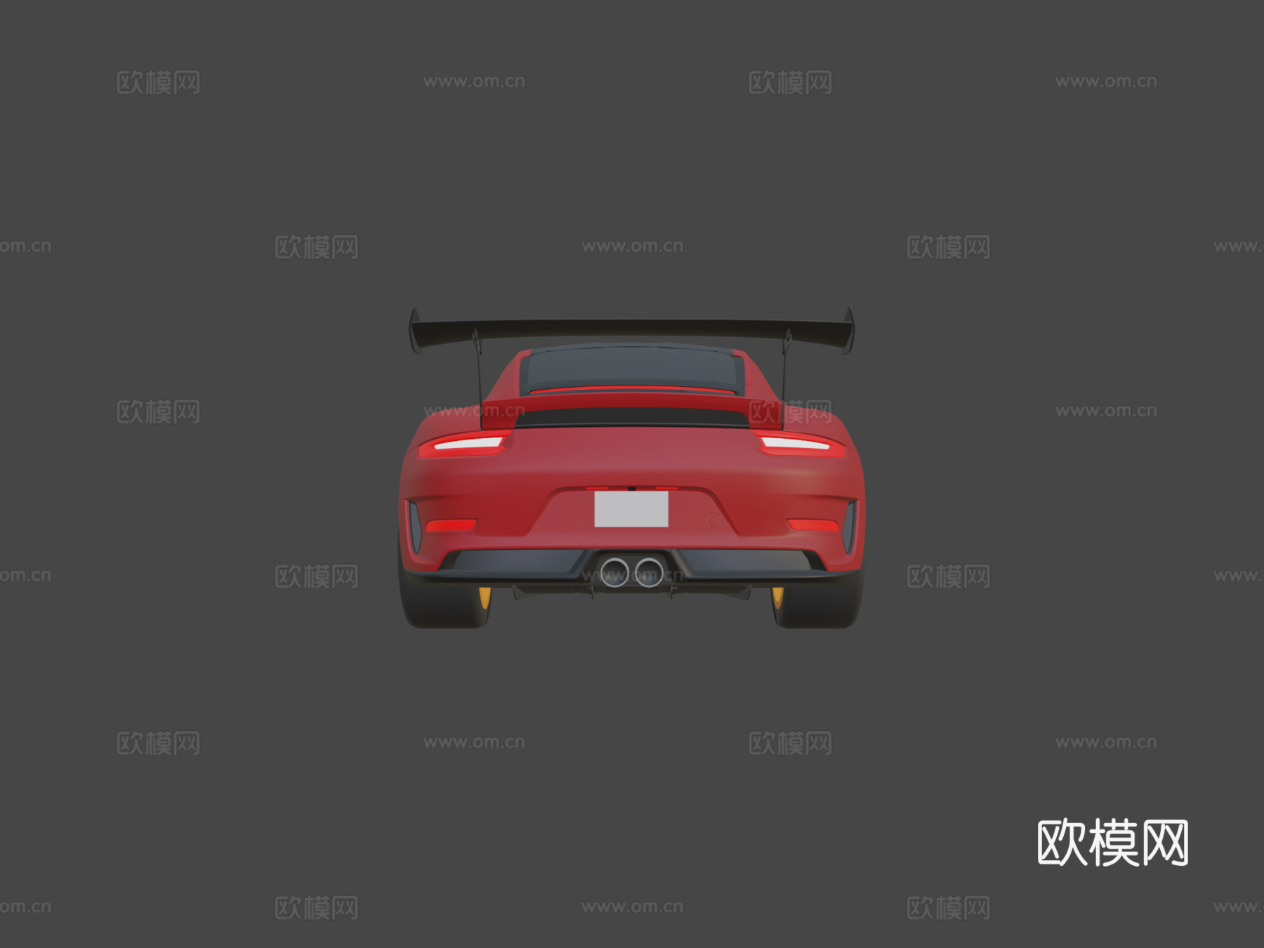 卡通 - 保时捷 911 GT3 RS 20183d模型下载（渲染图5）