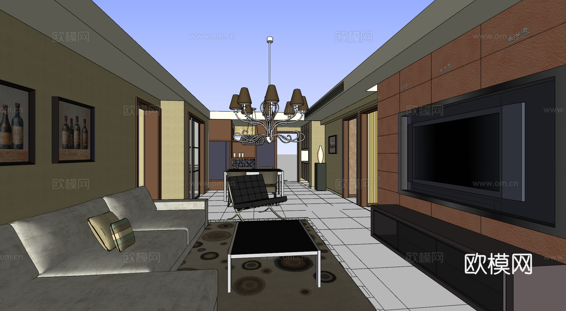 家装 家装方案 室内设计 模型su模型