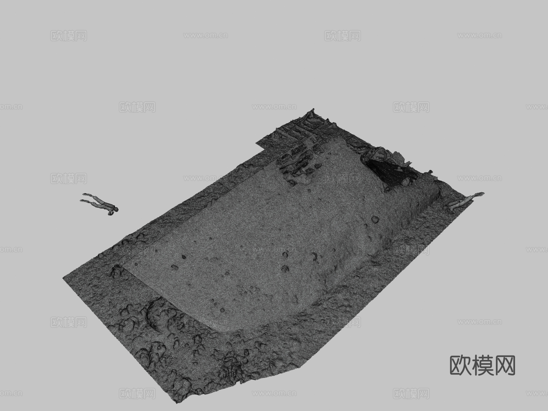 日本猎潜艇（船首）（东卡罗来纳大学海事研究（J.麦金农））3d模型下载（渲染图3）