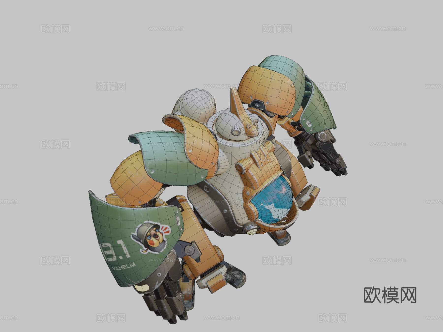 维尔赫姆13号[低分辨率纹理]3d模型下载（渲染图2）