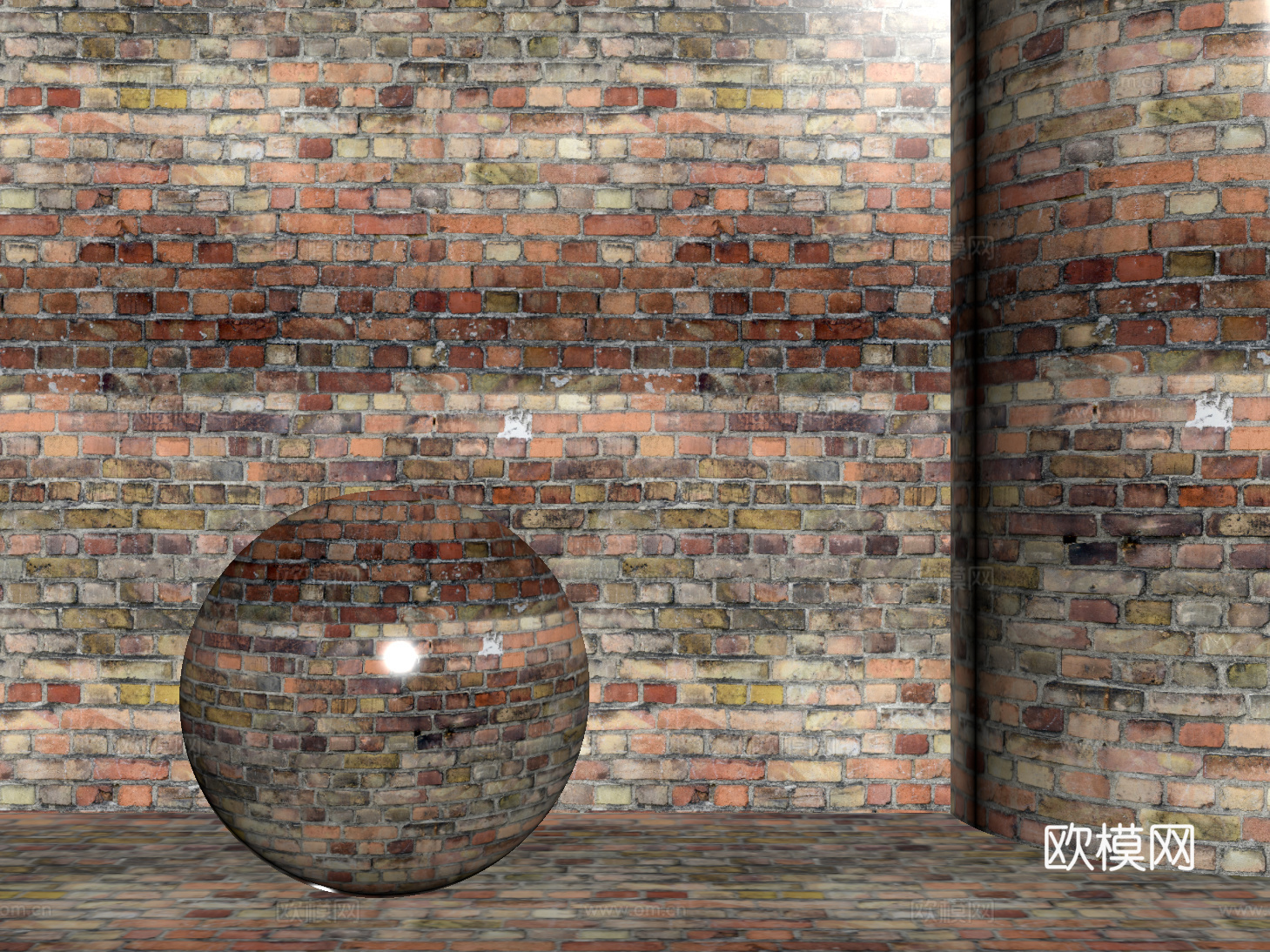 现代砖墙 红砖墙 仿古砖墙 文化砖墙 工业砖墙su模型