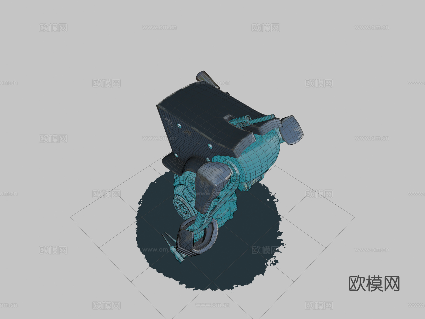 号单元3d模型下载（渲染图2）