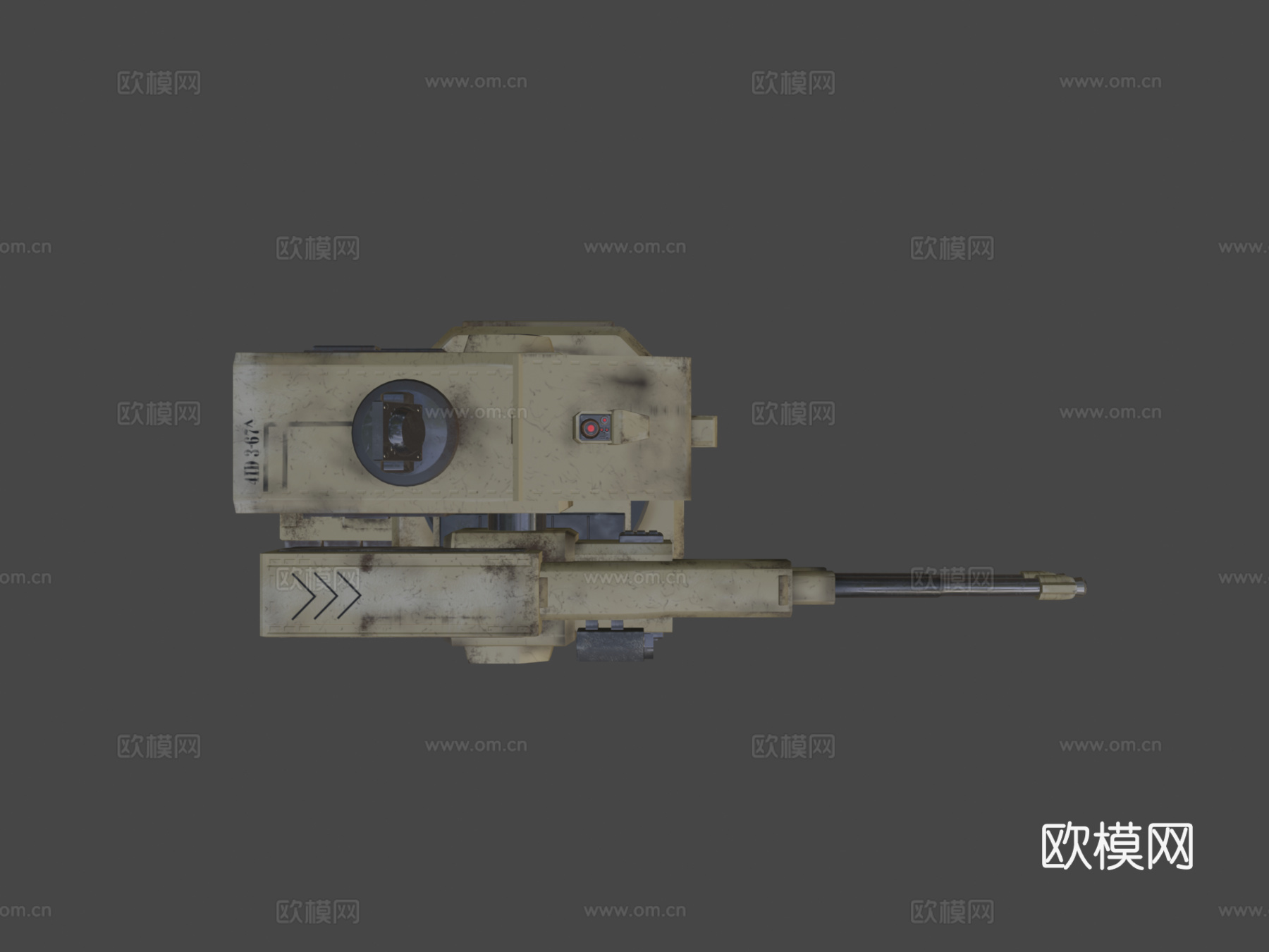 哨兵炮塔 - '达尔文'自动加农炮3d模型下载（渲染图6）