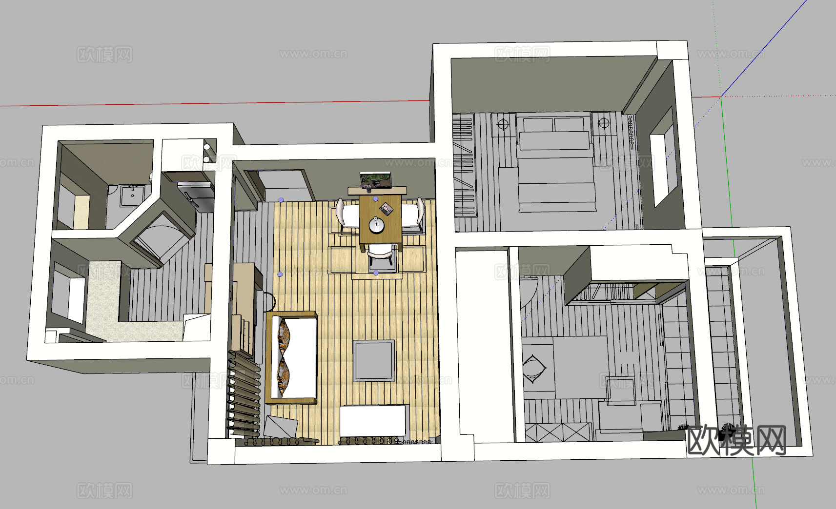 家装 家装方案 室内设计 模型su模型