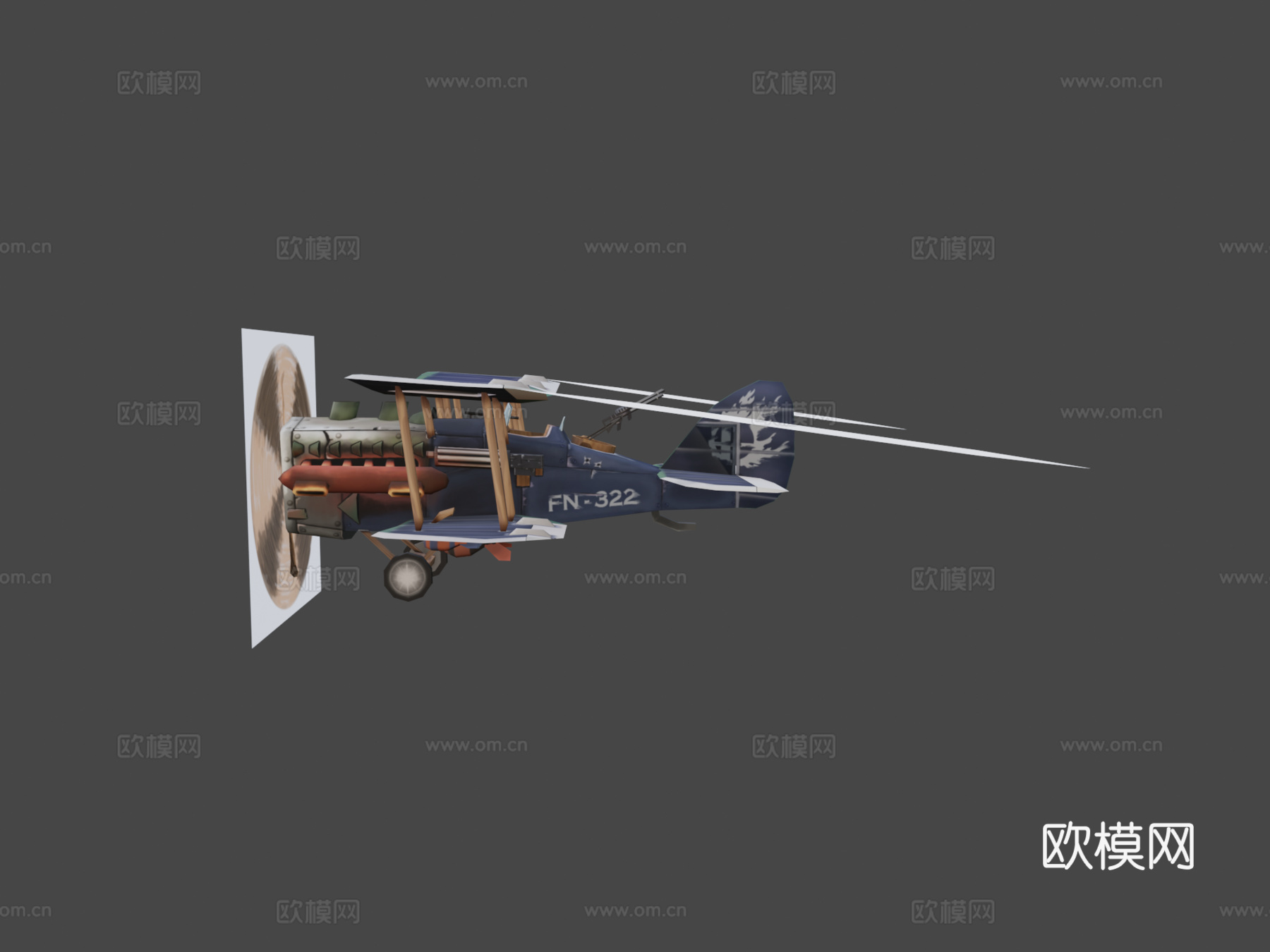 一战飞机 - NINAK3d模型下载（渲染图5）