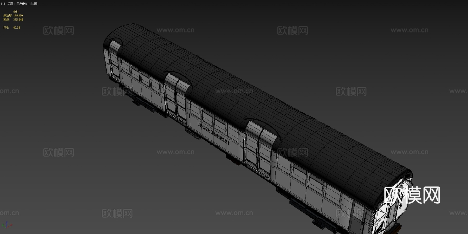 年管道驾驶车-伦敦地铁3d模型下载（渲染图4）