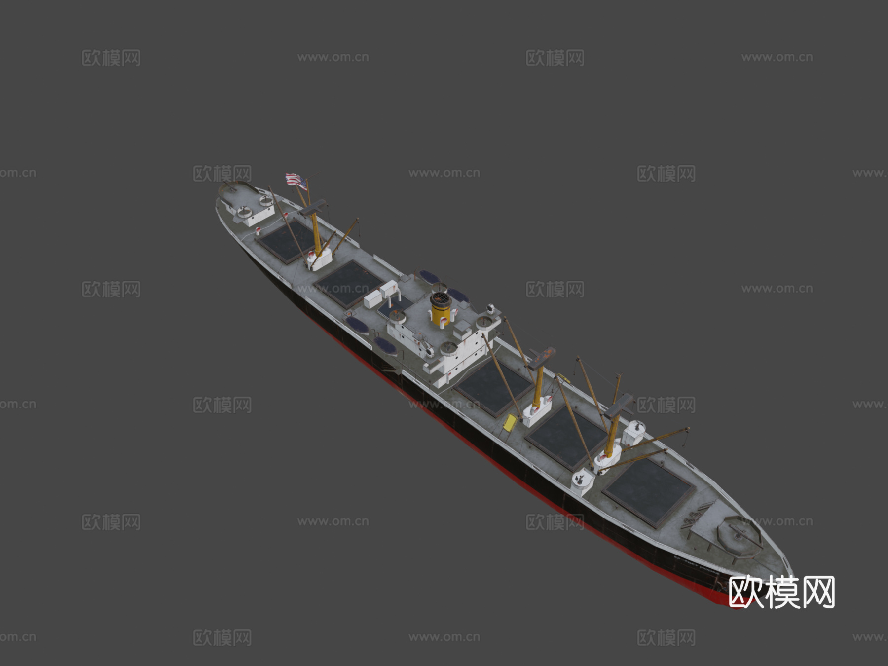 自由轮3d模型下载（渲染图6）