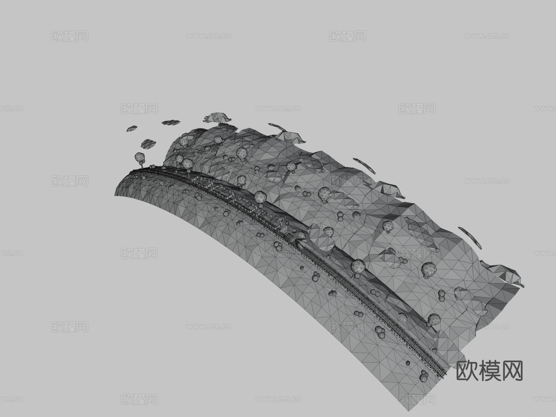 低多边形运动3d模型下载（渲染图3）