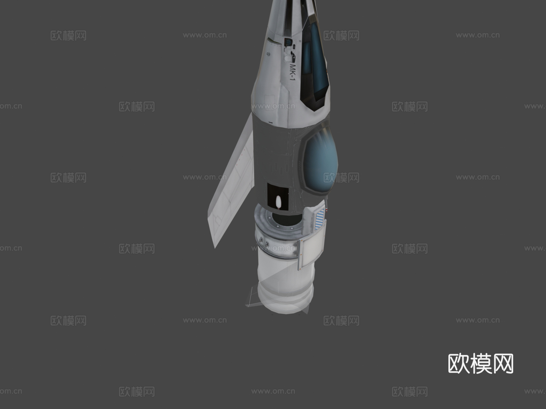 X-1微型穿梭机3d模型下载（渲染图6）