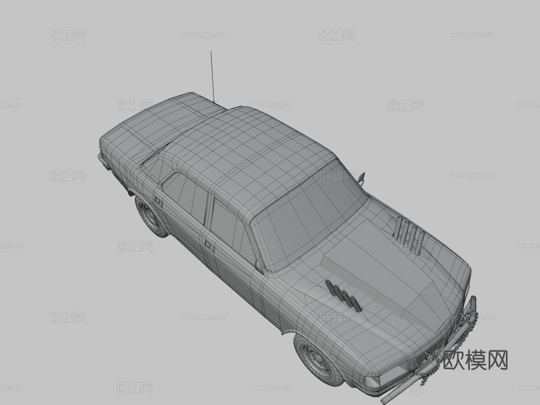 后苏联死亡汽车3d模型下载（渲染图3）