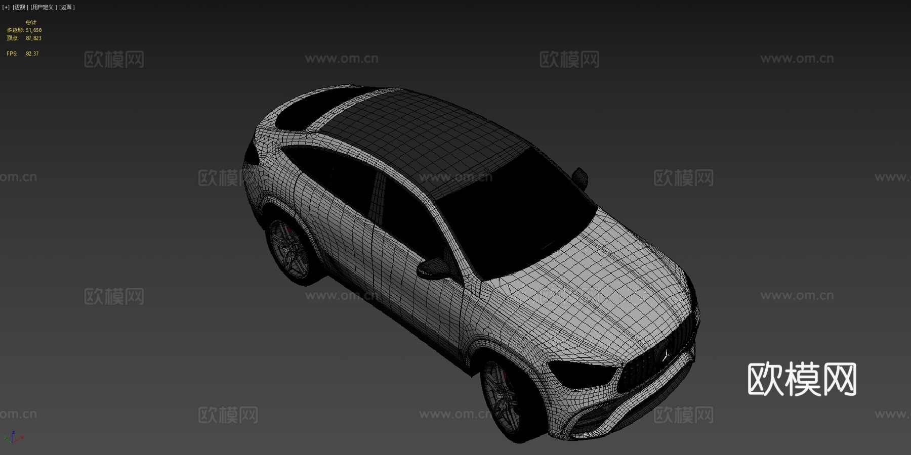梅赛德斯-奔驰GLE-25美元3d模型下载（渲染图4）
