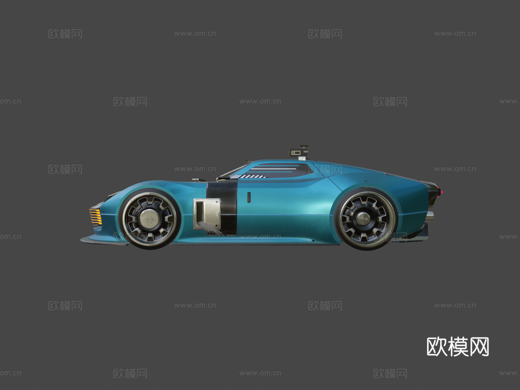 RAY - 复古未来网络汽车3d模型下载（渲染图6）