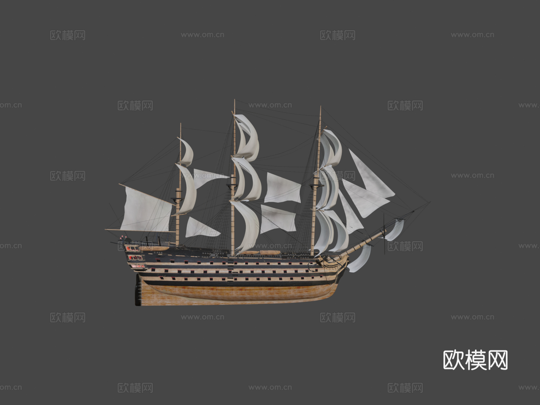 科迪的线列舰3d模型下载（渲染图7）