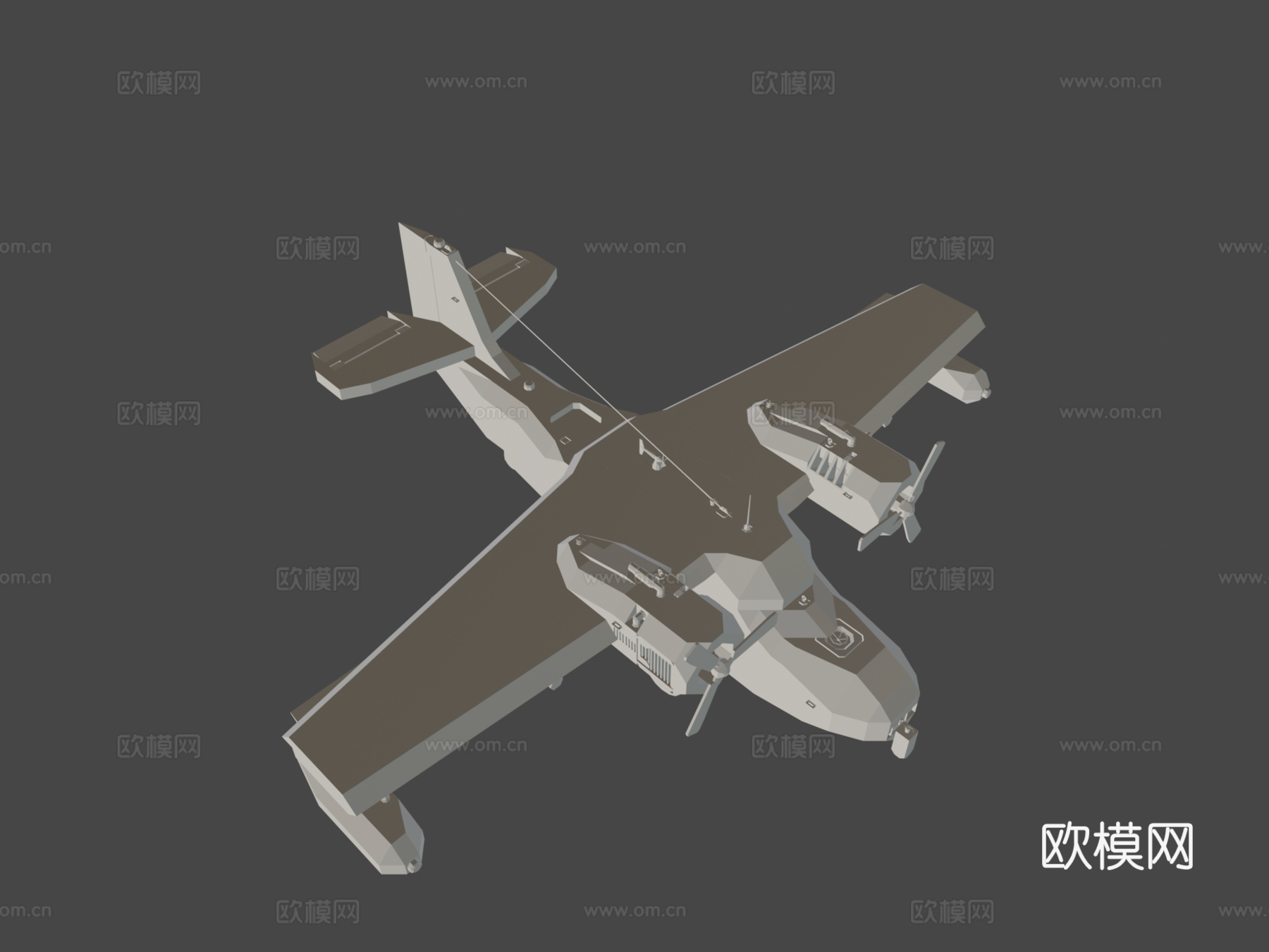 格鲁曼G-21鹅 - 风暴工厂3d模型下载（渲染图8）