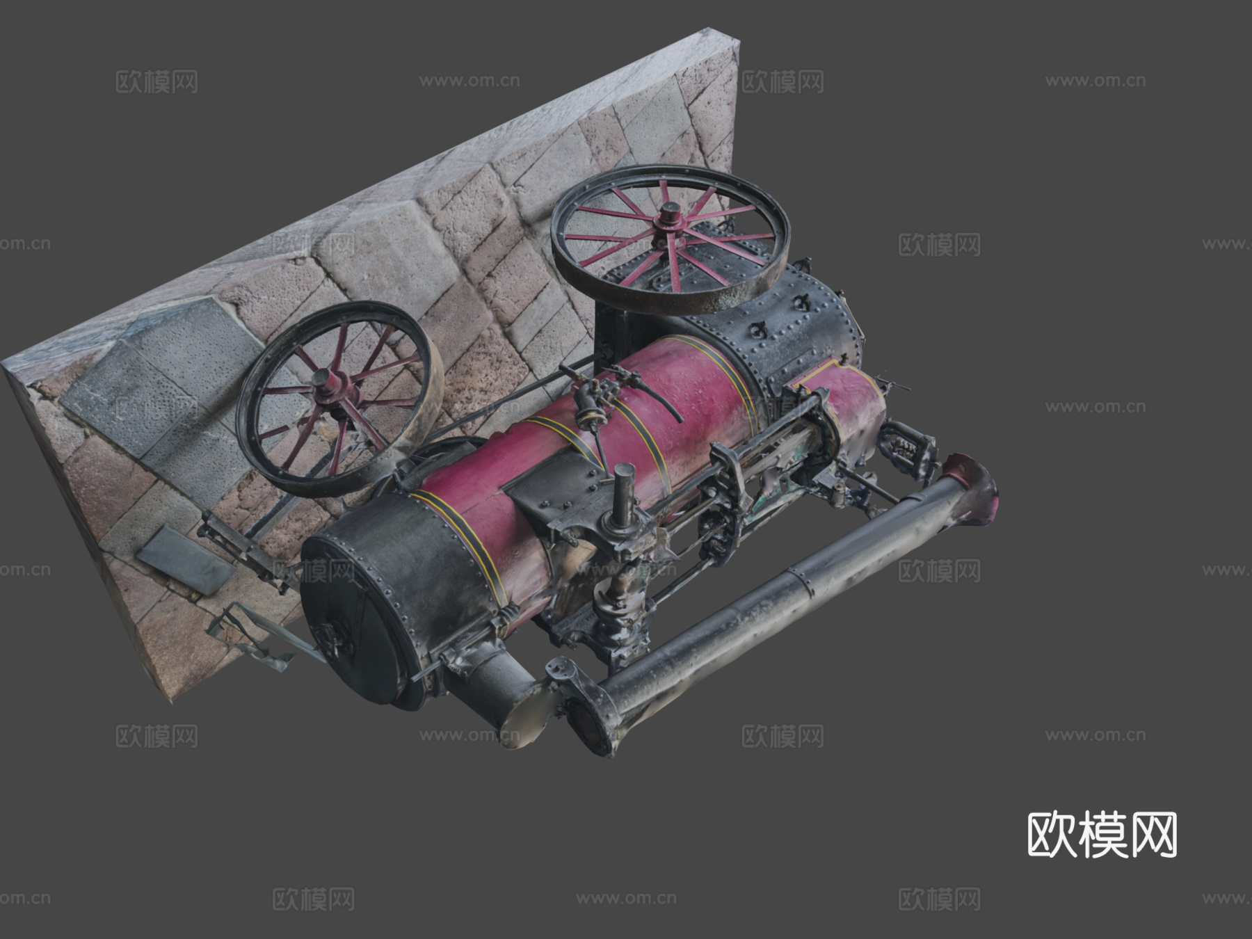 机车欢乐摄影测量扫描3d模型下载（渲染图1）