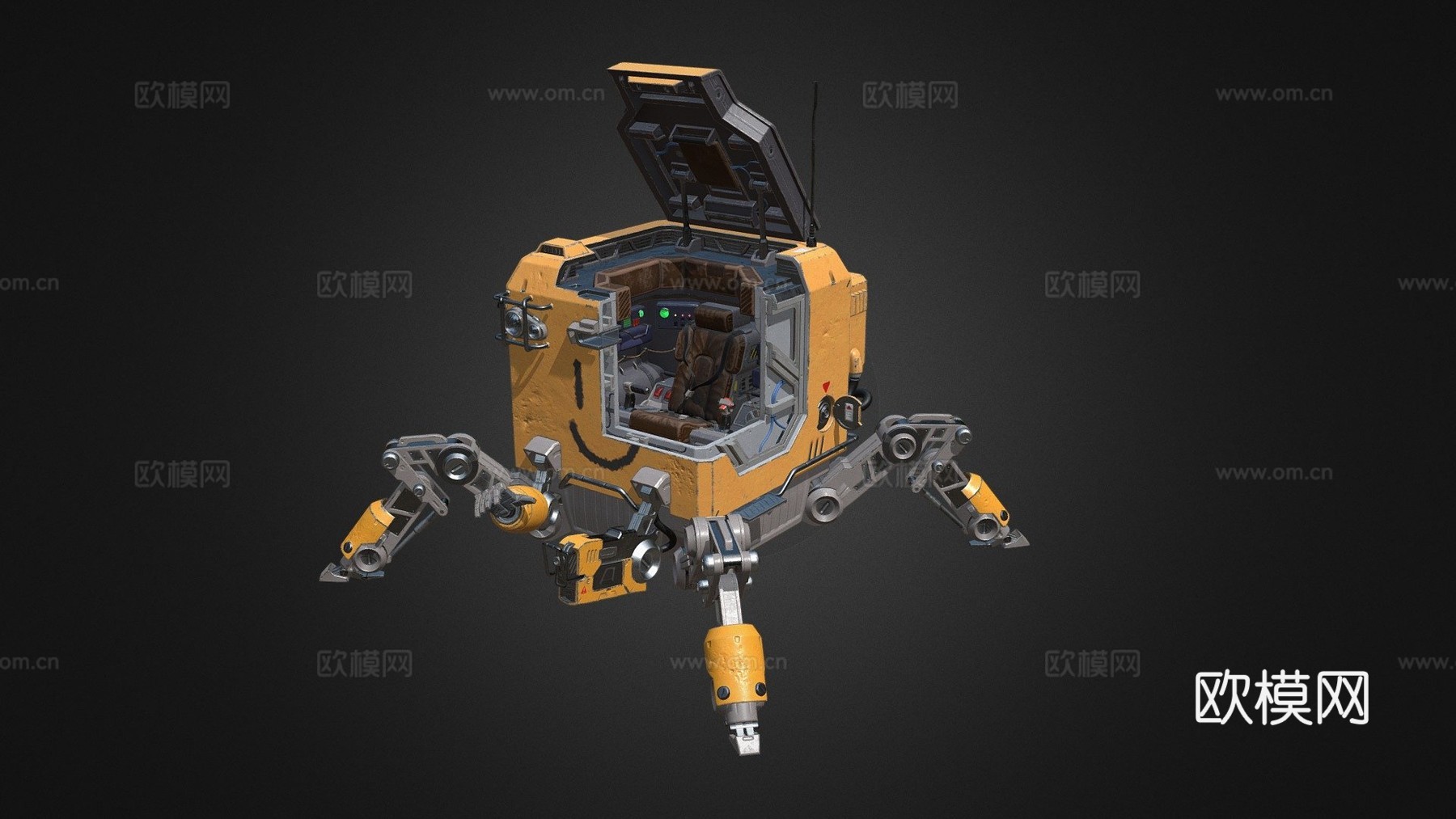 B0X机器人3d模型下载（渲染图1）